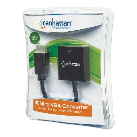 HDMI - VGA HDMI VGA, Micro-USB Nero cavo di interfaccia e adattatore - Foto 1